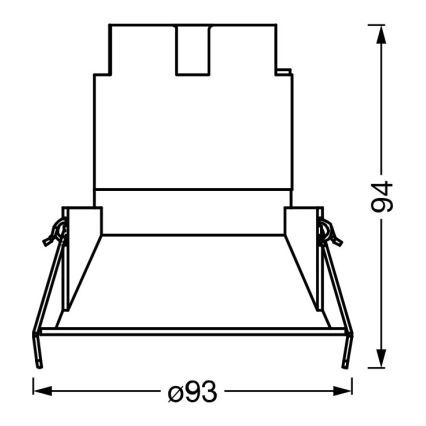 Osram - LED iebūvējamais gaismeklis SPOT TWIST LED/10W/230V 4000K Ø 9,3 cm balts/sudrabs