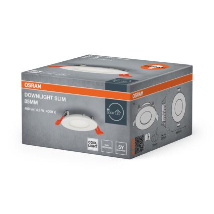 Osram - LED ieliekamais griestu gaismeklis SLIM LED/4,5W/230V 4000K