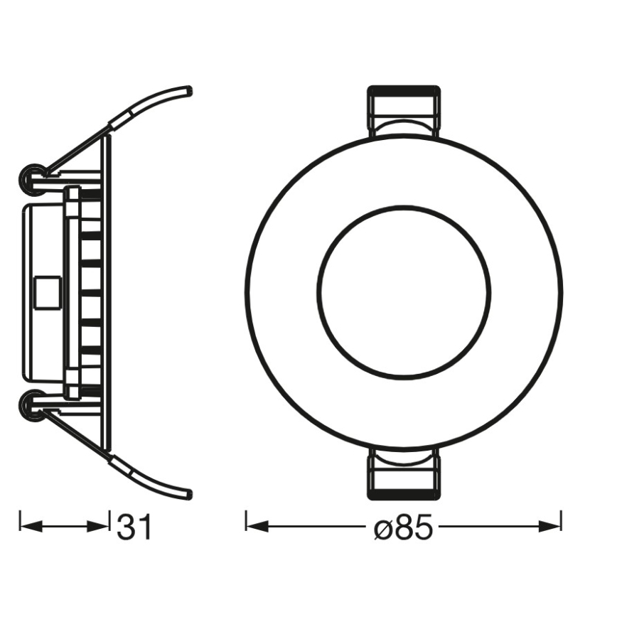 Osram - LED ieliekamais griestu gaismeklis SLIM LED/4,5W/230V 4000K