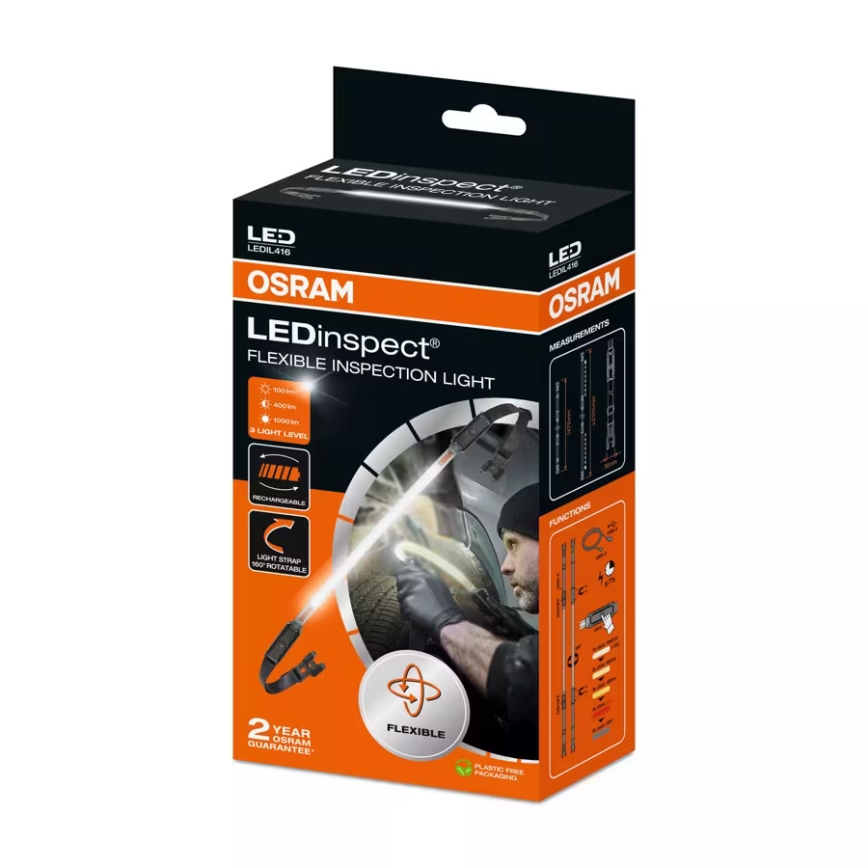 Osram - LED regulējama inspekcijas lampa automašīnai LEDINSPECT INSPECTION LIGHT LED/10W/3,7V 2200 mAh