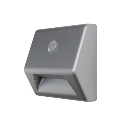 Osram - LED kāpņu gaismeklis ar NIGHTLUX sensoru LED/0,25W/3xAAA IP54 sudraba