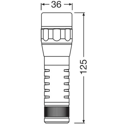 Osram - Aptumšojams LED lukturis LEDINSPECT TORCH 450 ESSENTIAL LED/6W/3xAAA IP44