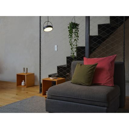 Osram - LED lustra uz kabeļa DECOR PUCK LED/12W/230V CRI 90 melna