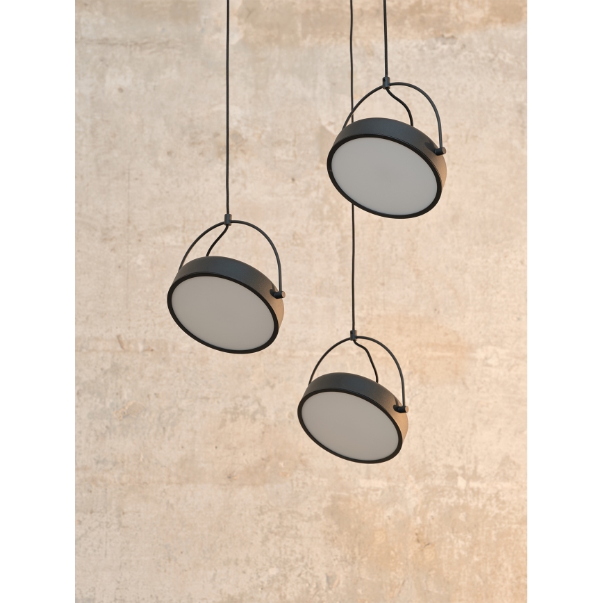 Osram - LED lustra uz stieples DECOR PUCK 3xLED/12W/230V CRI 90 melna