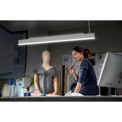 Osram - LED dimējamā karājas lampa uz kabeļa OFFICE LINE LED/42W/230V 4000K 112,6 cm balta