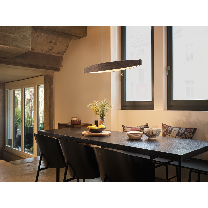Osram - LED lustra uz troses DECOR FLAT LED/23W/230V pelēka