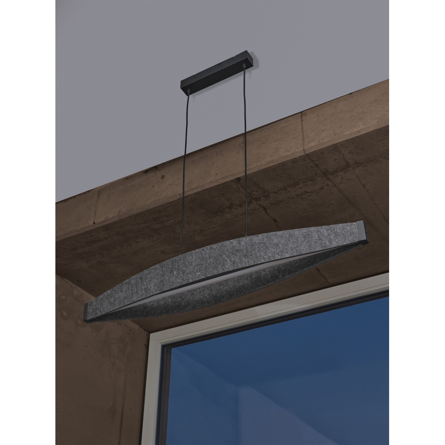 Osram - LED lustra uz troses DECOR FLAT LED/23W/230V pelēka