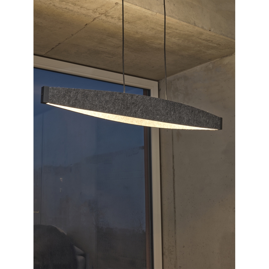 Osram - LED lustra uz troses DECOR FLAT LED/23W/230V pelēka