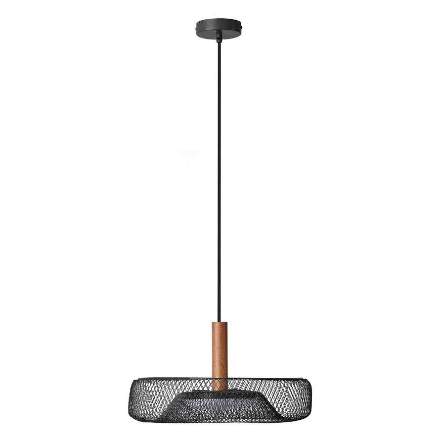 Osram - LED lustra uz troses DECOR MESH LED/18,5W/230V Ø 40 cm melns/kaučuka koks