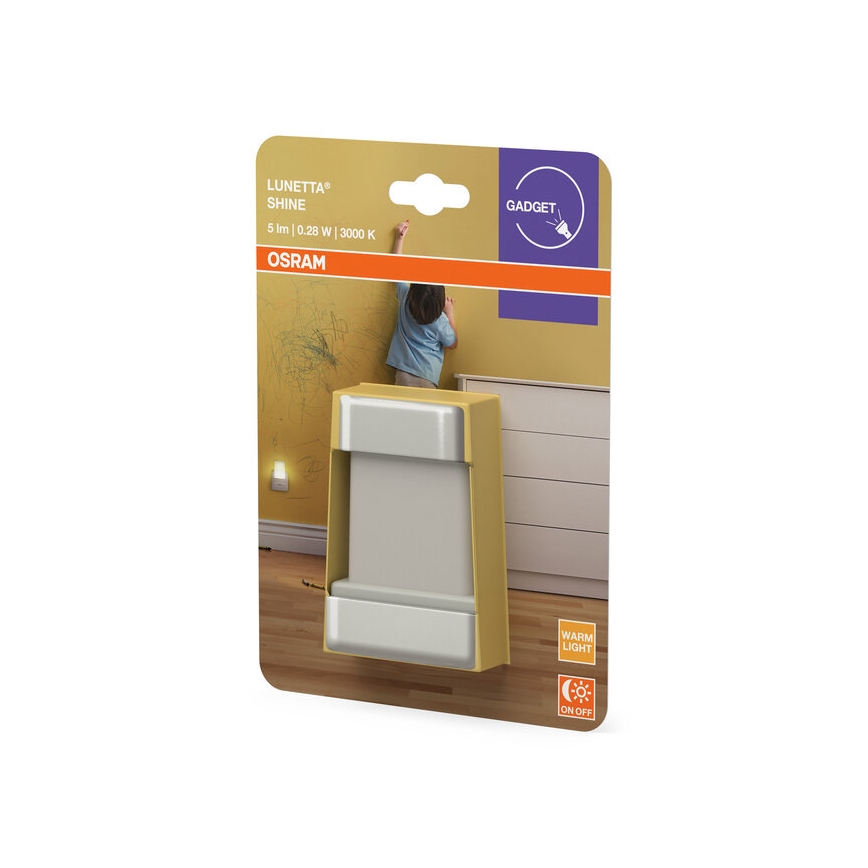 Osram - LED nakts gaisma ar krēslas sensoru LUNETTA LED/0,28W/230V 3000K