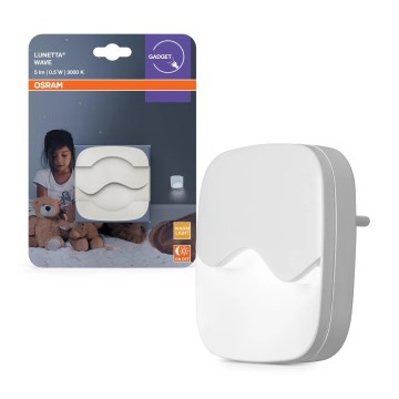 Osram - LED nakts gaismeklis kontaktligzdai ar krēslas sensoru LUNETTA LED/0,5W/230V