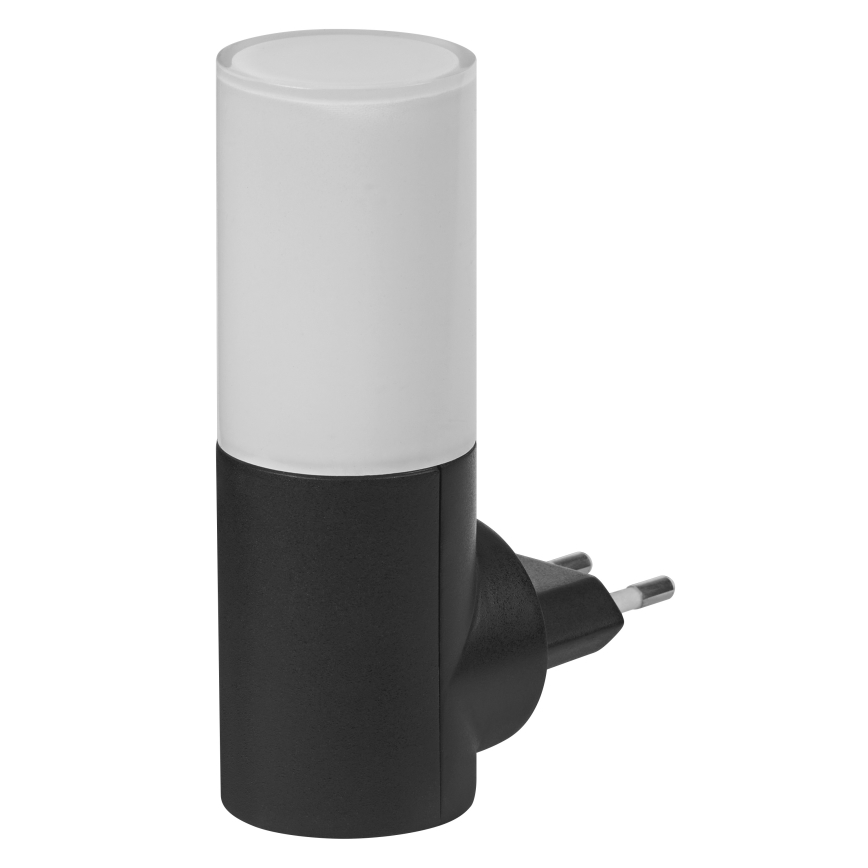 Osram - LED nakts lampiņa ar krēslas sensoru LUNETTA LED/0,2W/230V melna