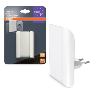Osram - LED naktslampa ar krēslas sensoru LUNETTA LED/0,3W/230V