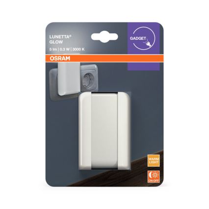 Osram - LED naktslampa ar krēslas sensoru LUNETTA LED/0,3W/230V