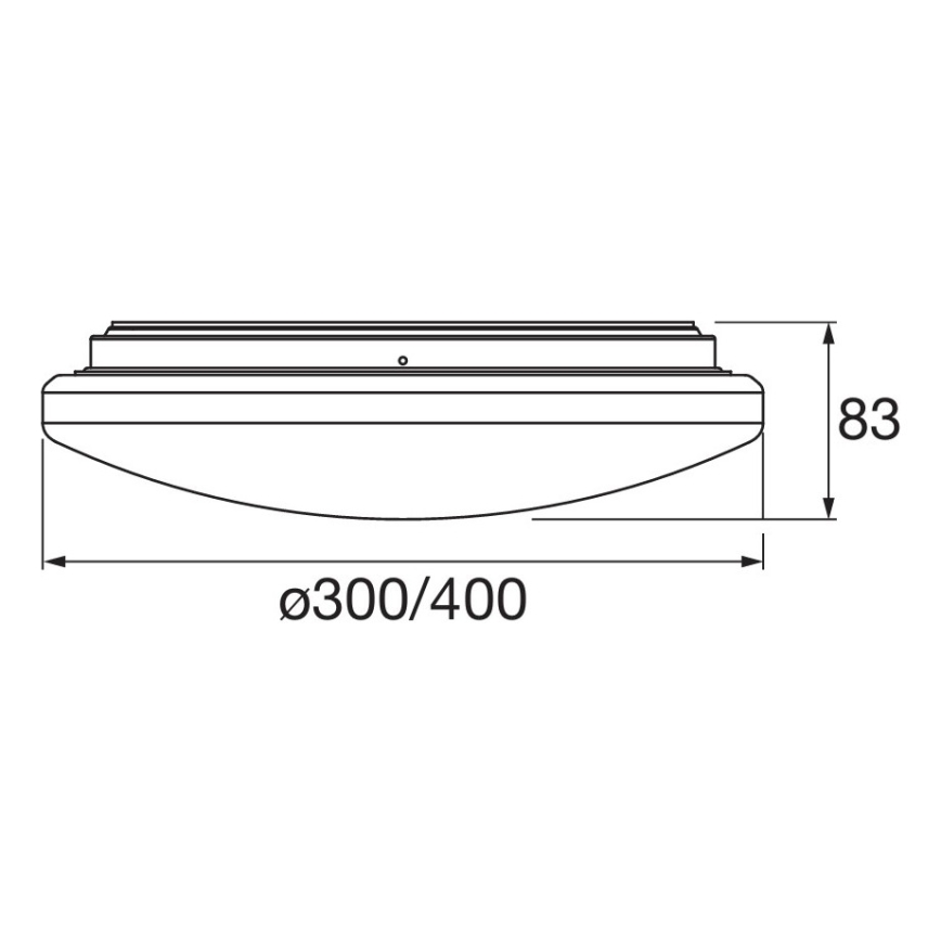 Osram - LED griestu lampa vannas istabai ar kustības un krēslas sensoru ORBIS LED/15,5W/230V Ø 30 cm IP44 balta
