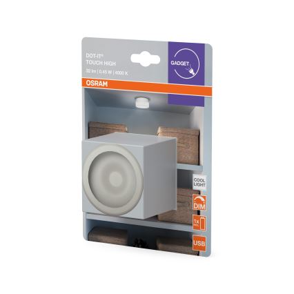 Osram - DOT-IT LED orientējošs gaismeklis ar regulējamu spilgtumu LED/0,45W/5V 500 mAh balts