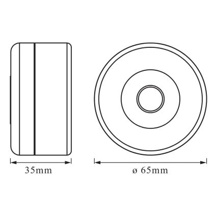 Osram - DOT-IT LED orientējošs gaismeklis ar regulējamu spilgtumu LED/0,45W/5V 500 mAh balts
