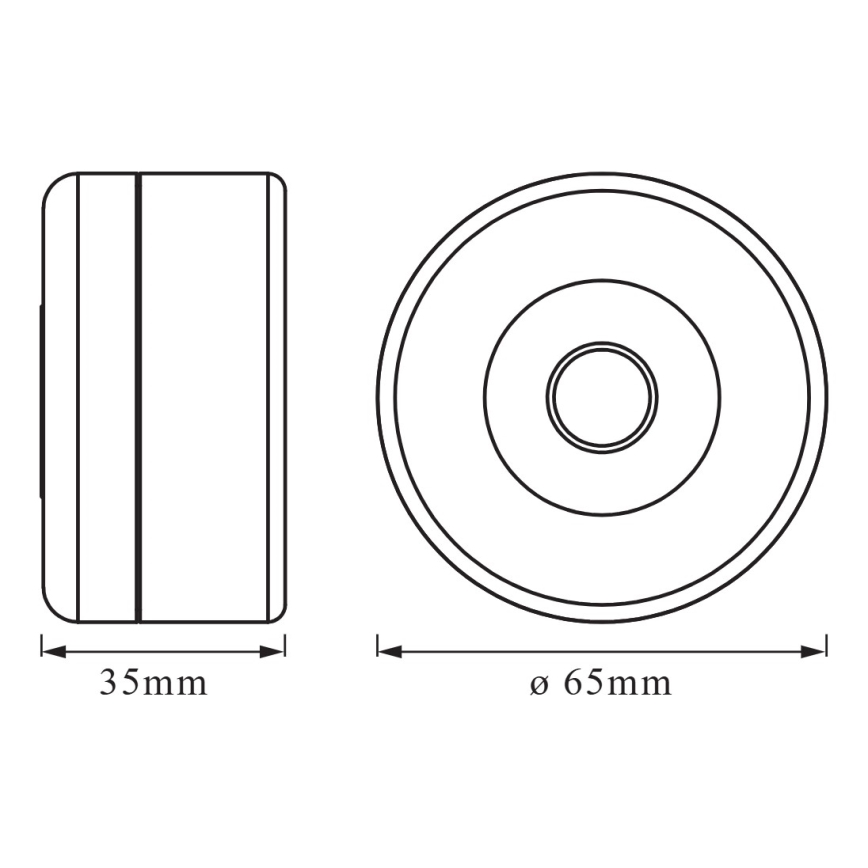 Osram - DOT-IT LED orientējošs gaismeklis ar regulējamu spilgtumu LED/0,45W/5V 500 mAh balts