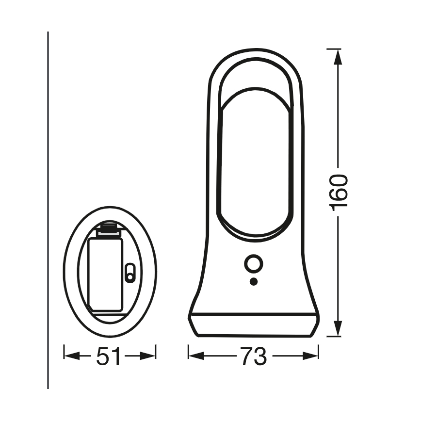 Osram - LED orientācijas gaismeklis ar kustības un krēslas sensoru MOBILE LED/0,7W/4xAAA balts