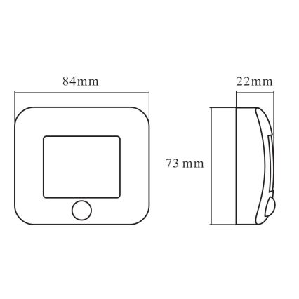 Osram - LED orientējošais gaismeklis ar sensoru NIGHTLUX LED/0,3W/3xAAA IP54