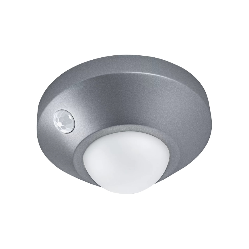 Osram - LED orientācijas gaismeklis ar sensoru NIGHTLUX LED/2W/3xAA sudraba