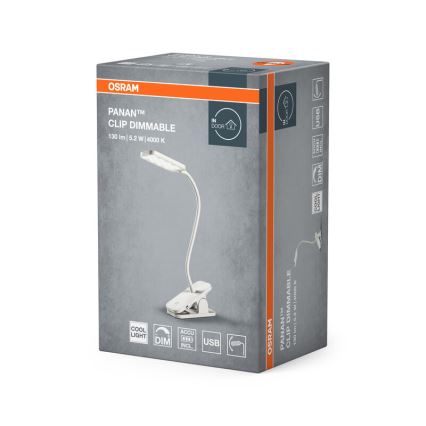 Osram - LED pieskāriena regulējamā galda lampa PANAN LED/5,2W/5V 1200 mAh