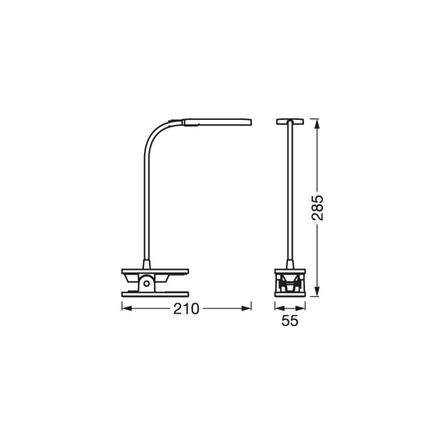 Osram - LED pieskāriena regulējamā galda lampa PANAN LED/5,2W/5V 1200 mAh