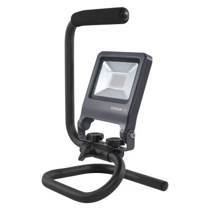 Osram - LED prožektors ar S-STAND statīvu, 20 W, 230 V, 4000 K, IP65, antracīts