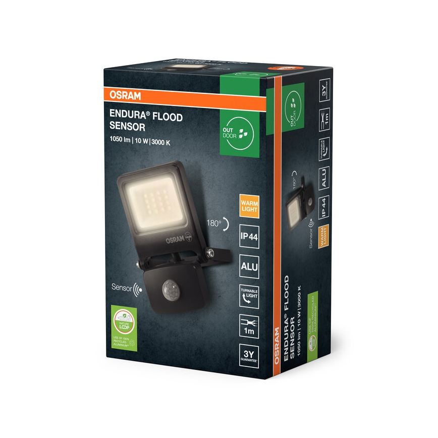 Osram - LED prožektors ar sensoru ENDURA LED/10W/230V 3000K IP44