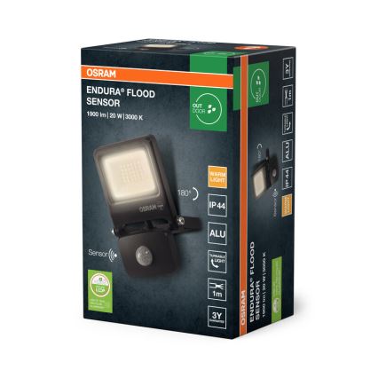 Osram - LED prožektors ar sensoru ENDURA LED/20W/230V 3000K IP44