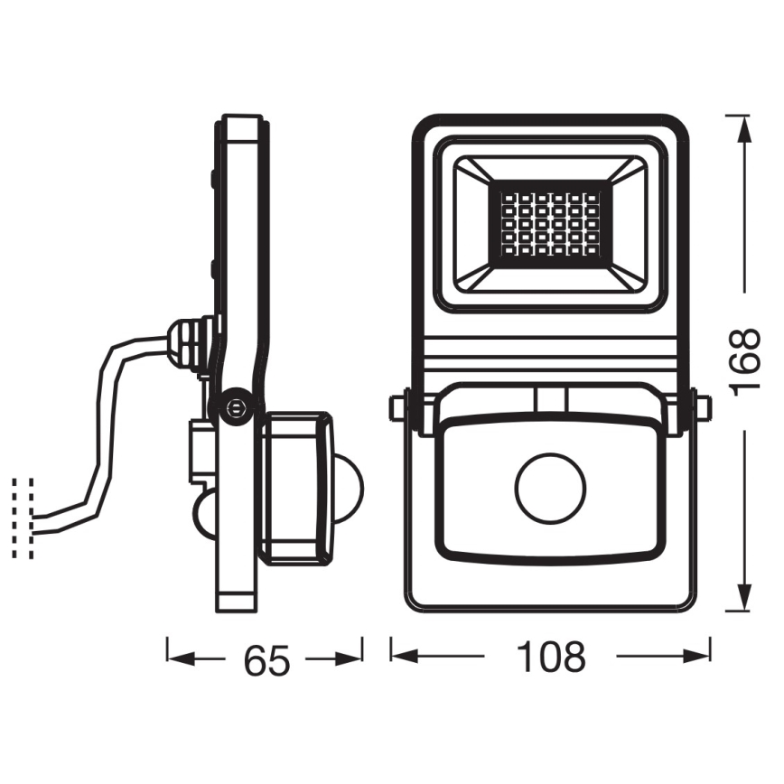 Osram - LED prožektors ar sensoru ENDURA LED/20W/230V 3000K IP44