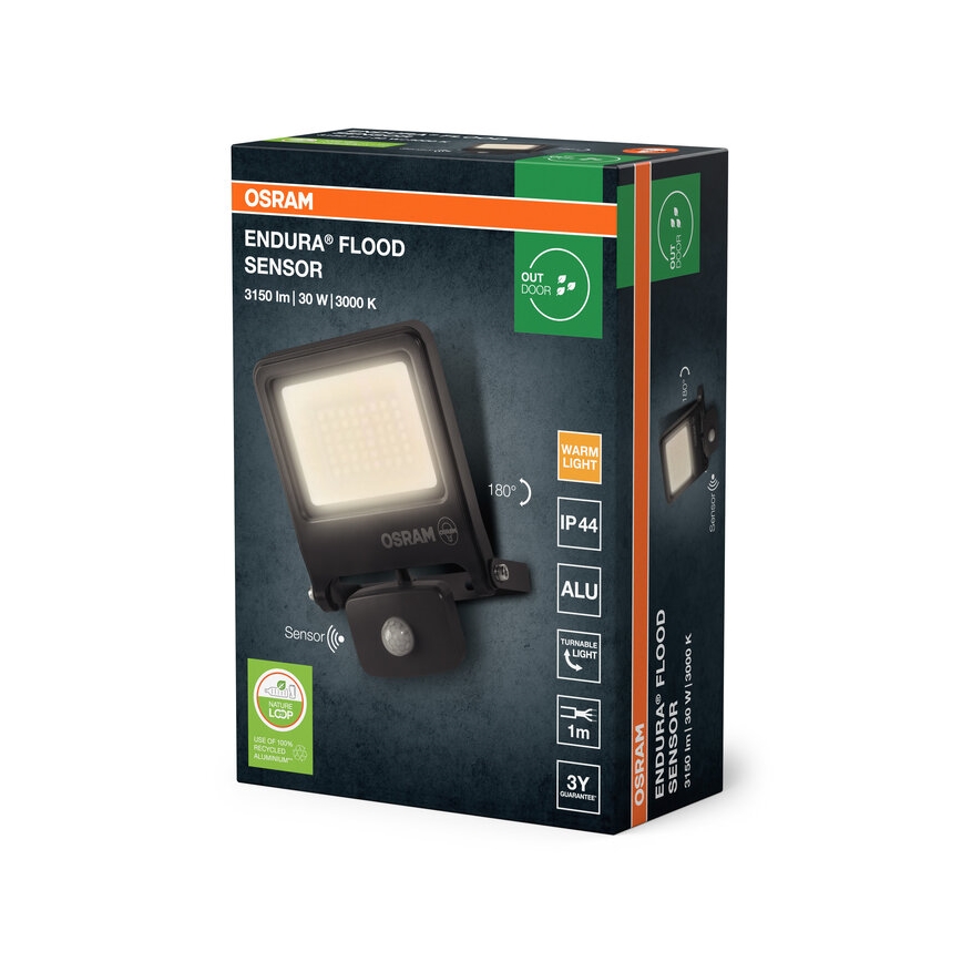Osram - LED prožektors ar sensoru ENDURA LED/30W/230V 3000K IP44