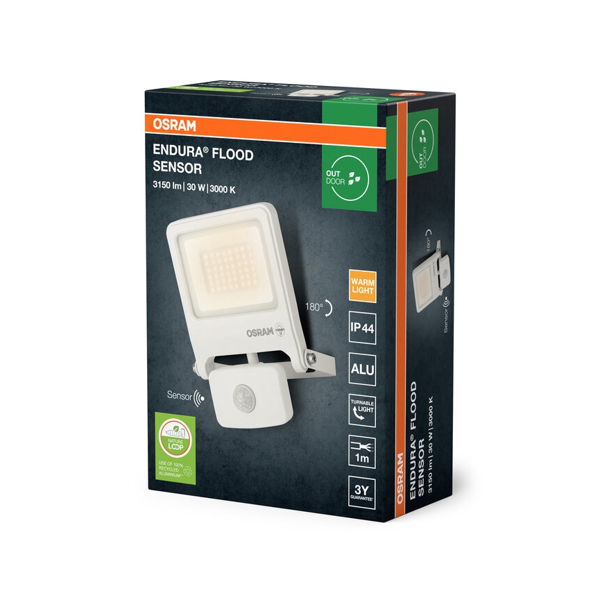 Osram - LED prožektors ar sensoru ENDURA LED/30W/230V 3000K IP44