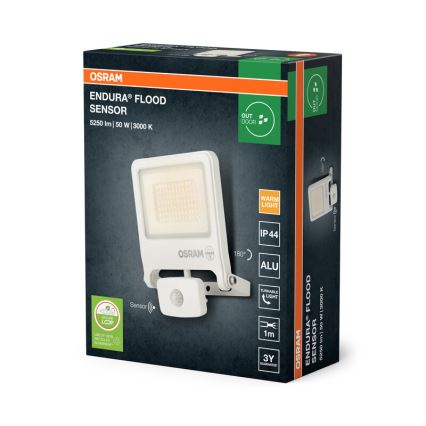 Osram - LED prožektors ar sensoru ENDURA LED/50W/230V 3000K IP44