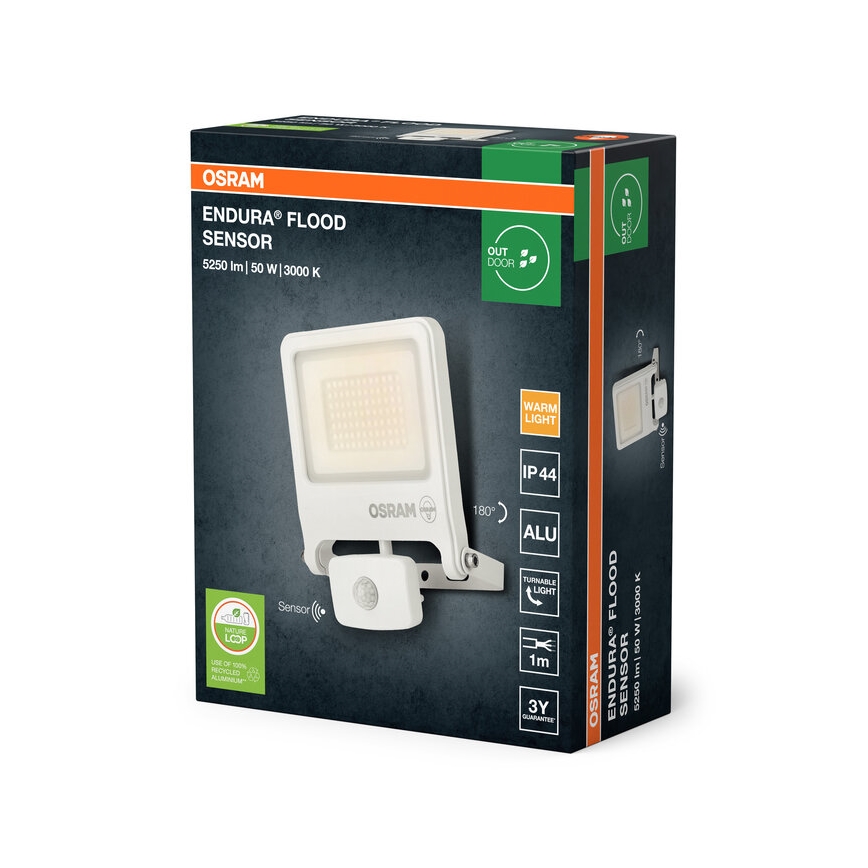 Osram - LED prožektors ar sensoru ENDURA LED/50W/230V 3000K IP44