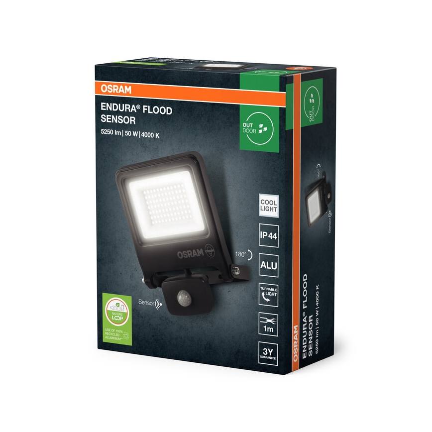 Osram - LED prožektors ar sensoru ENDURA LED/50W/230V 4000K IP44