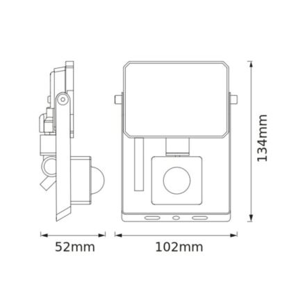 Osram - LED prožektors ar sensoru FLOODLIGHT LED/10W/230V 6500K IP65