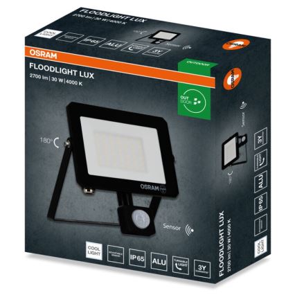 Osram - LED prožektors ar sensoru FLOODLIGHT LED/30W/230V 4000K IP65