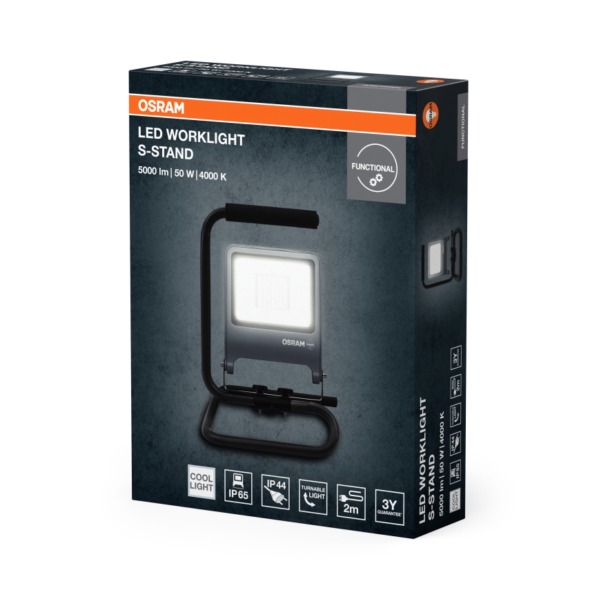 Osram - LED prožektors ar statīvu S-STAND LED/50W/230V 4000K IP65 antracīts