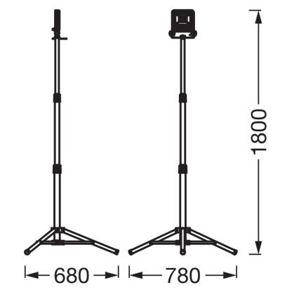 Osram - LED prožektors ar statīvu TRIPOD LED/50W/230V 4000K IP65 oranžs