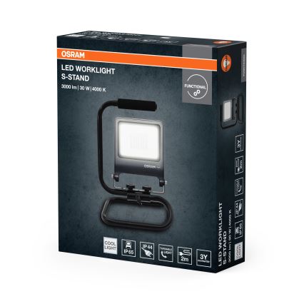 Osram - LED reflektors ar stiprinājumu S-STAND LED/30W/230V 4000K IP65 antracīts