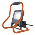 Osram - LED prožektors ar stiprinājumu un kontaktligzdām R-STAND LED/50W/230V 4000K IP44 oranžs/antracīts