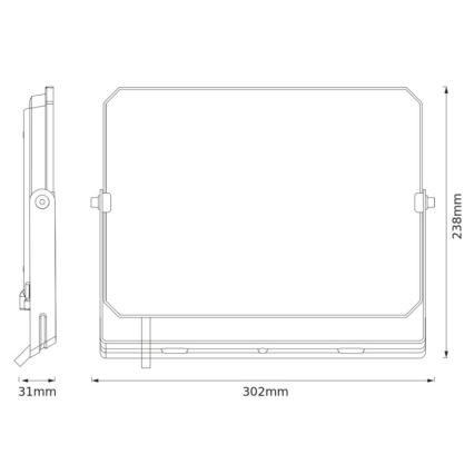 Osram - LED prožektors FLOODLIGHT LED/100W/230V 3000K IP65