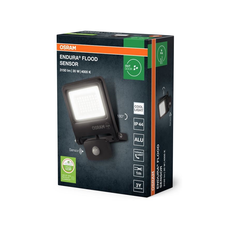 Osram - LED reflektors ar sensoru ENDURA LED/30W/230V IP44