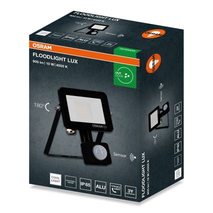 Osram - LED reflektors ar sensoru FLOODLIGHT LED/10W/230V 4000K IP65