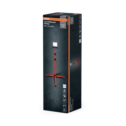 Osram - LED reflektors ar statīvu TRIPOD LED/30W/230V 4000K IP65 oranžs