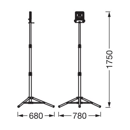 Osram - LED reflektors ar statīvu TRIPOD LED/30W/230V 4000K IP65 oranžs