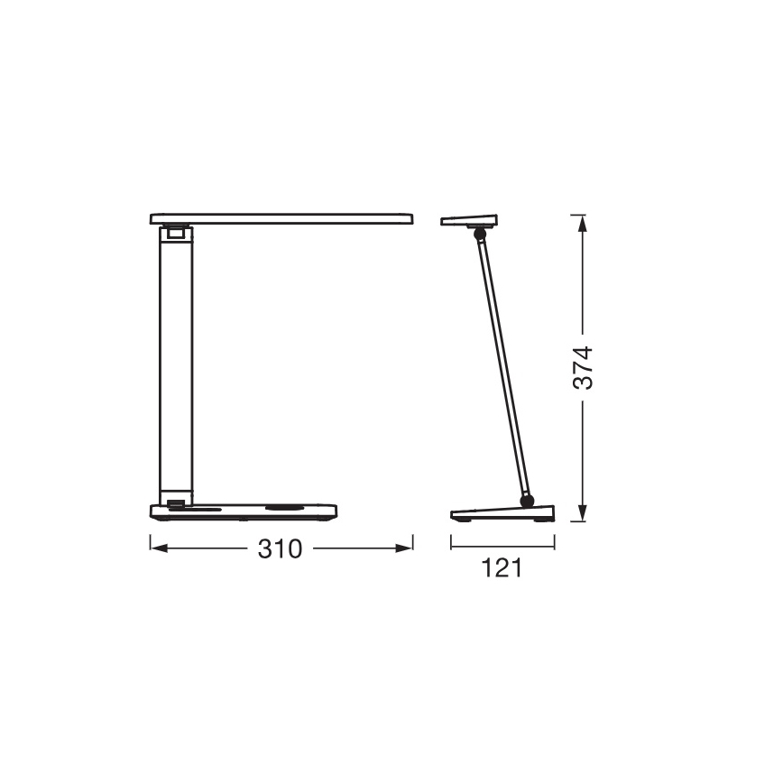 Osram - regulējama LED galda lampa OFFICE LINE LED/17W/230V 3000/4000/6500K melna