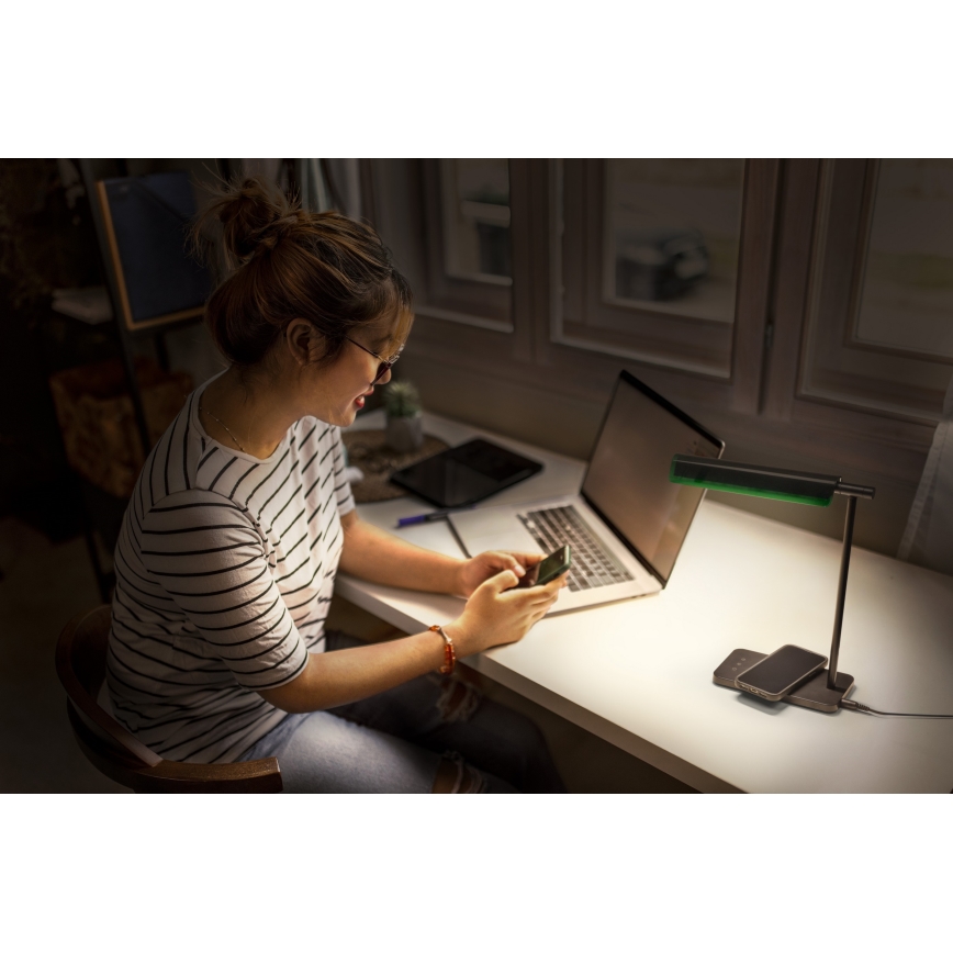 Osram - LED dimmējama galda lampa OFFICE LINE LED/19W/230V 3000/4000/6500K melna