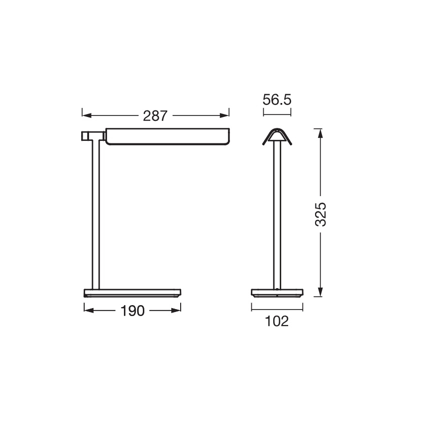 Osram - LED dimmējama galda lampa OFFICE LINE LED/19W/230V 3000/4000/6500K melna